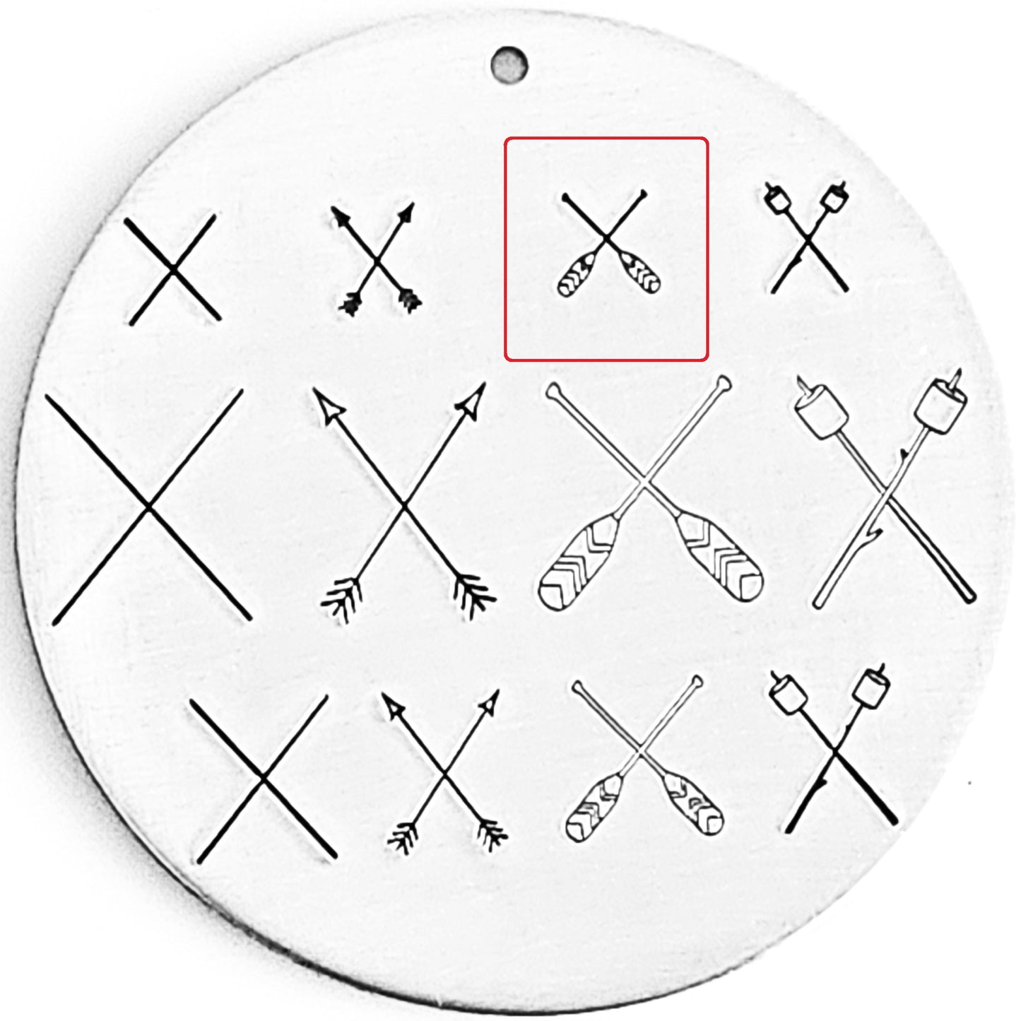 Crossed Oars