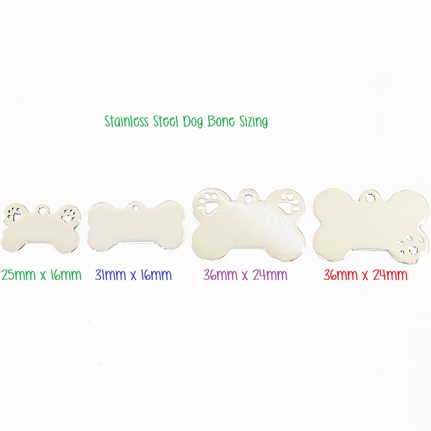 Dog Bone Charm - Rose Gold Plated - 16mm x 31mm