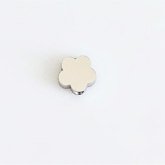 Tiny Flower Charm - Stainless Steel