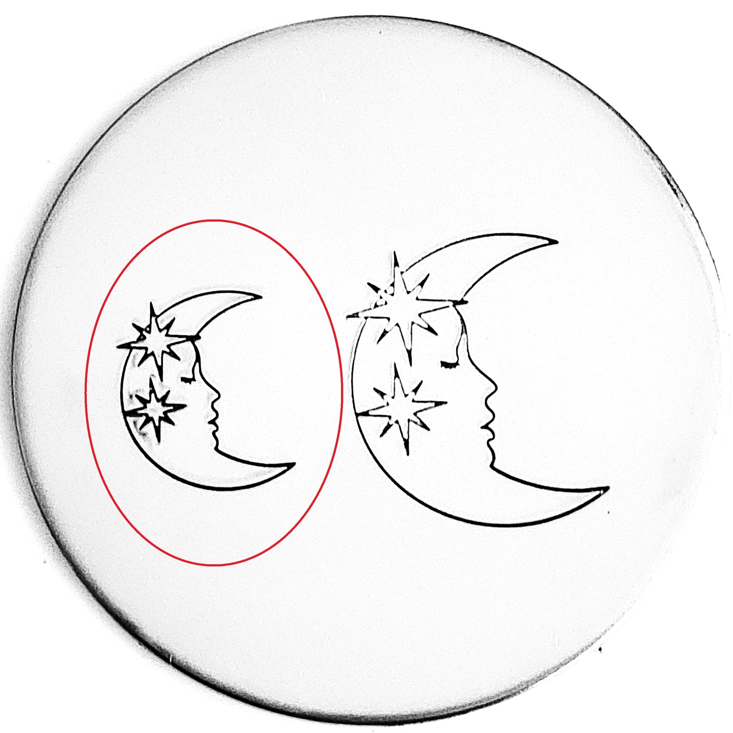 Moon with Stars