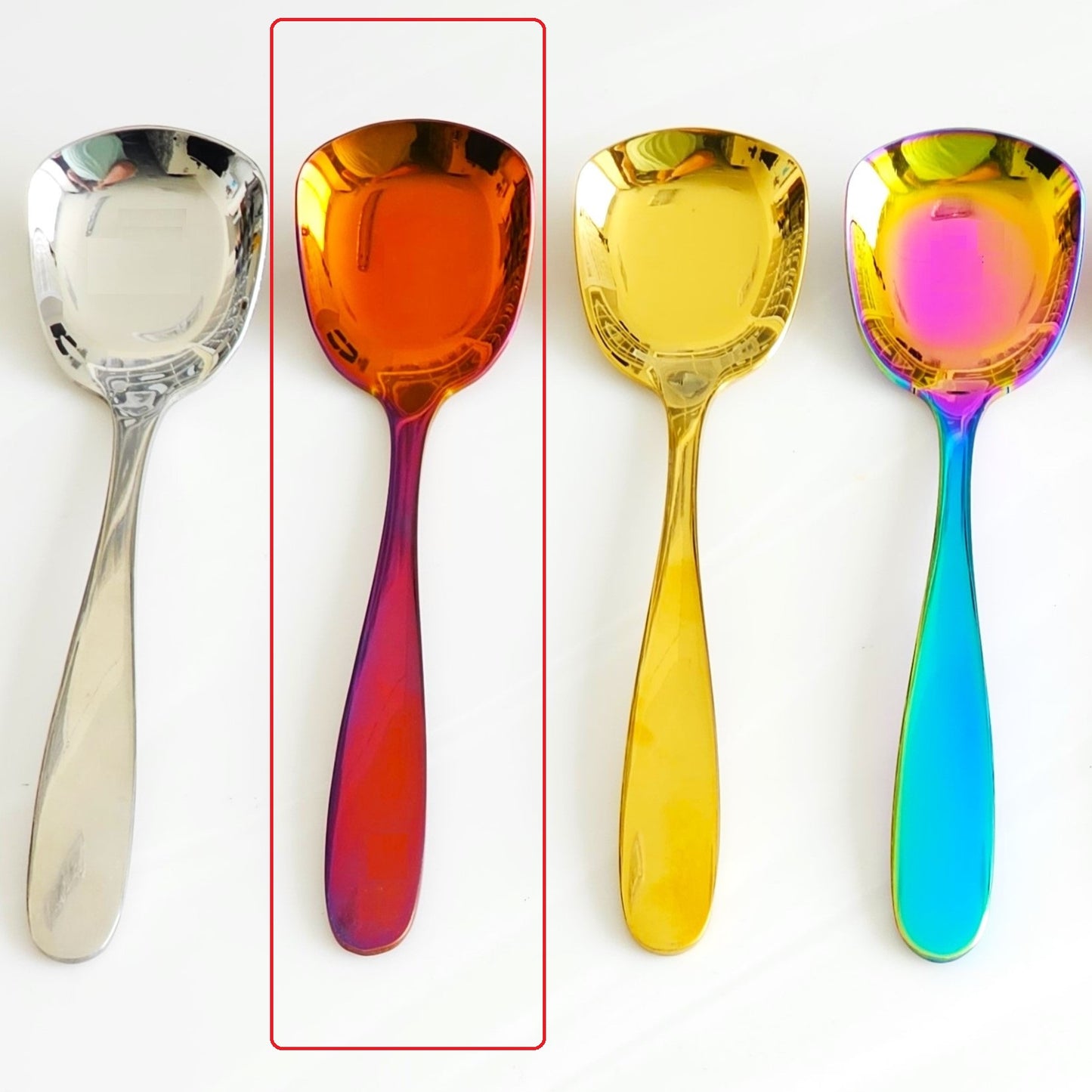 Smaller Round Spoons - Red