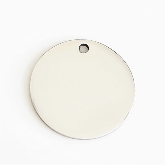 Stainless Steel - 1" Circle (with hole)