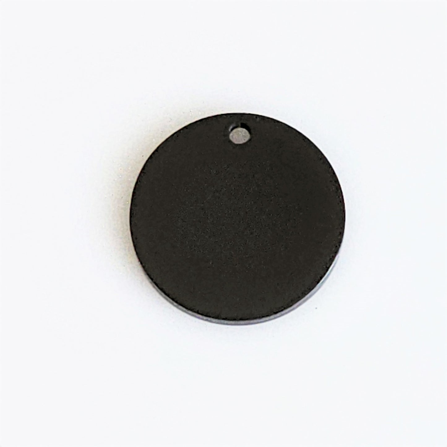 Black Plated Stainless Steel - 5/8" Circle (with hole)