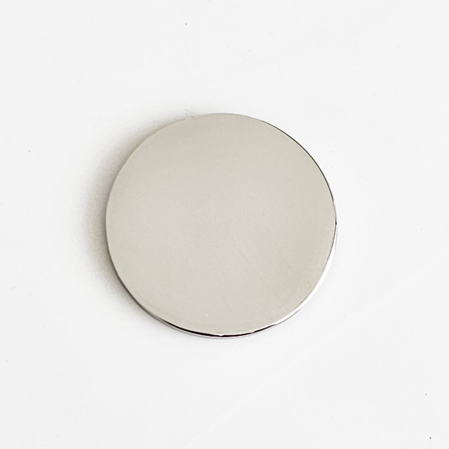 Stainless Steel - 3/4" Circle (no hole)