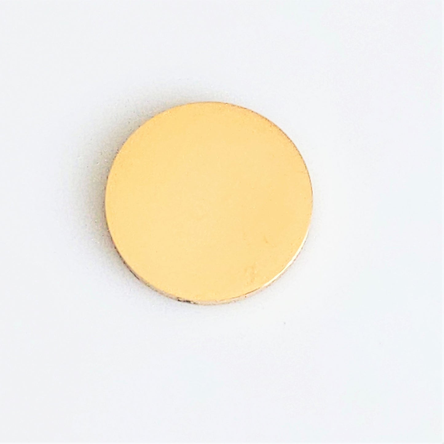 Gold Plated Stainless Steel - 5/8" Circle (no hole)