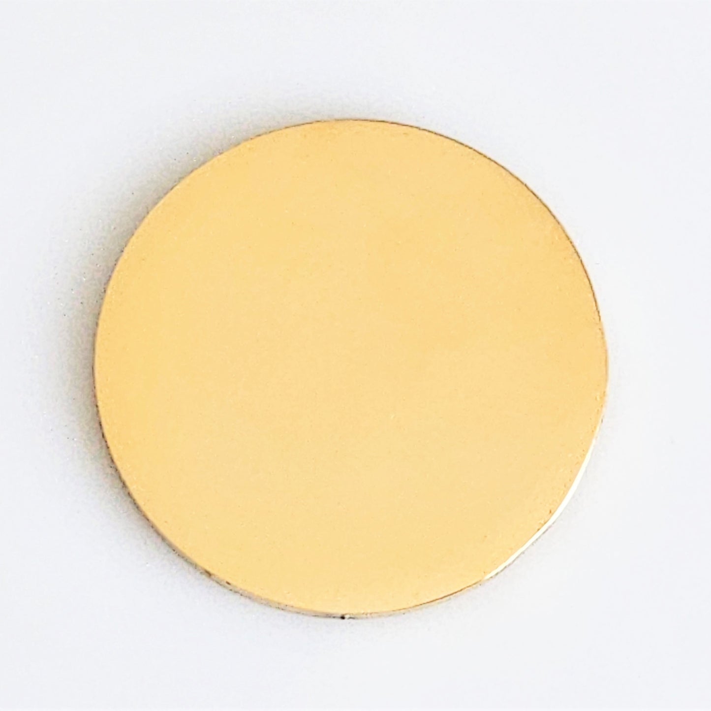 Gold Plated Stainless Steel - 1" Circle (no hole)