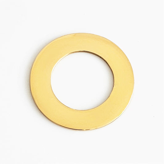 Gold Plated Stainless Steel - 1 1/4" Washer (no hole)