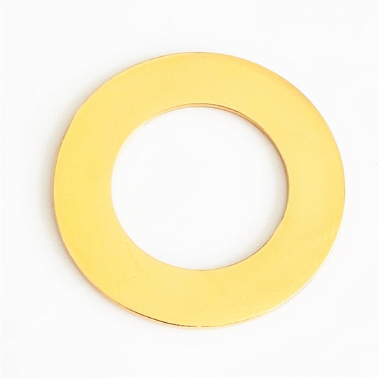 Gold Plated Stainless Steel - 1 1/2" Washer (no hole)