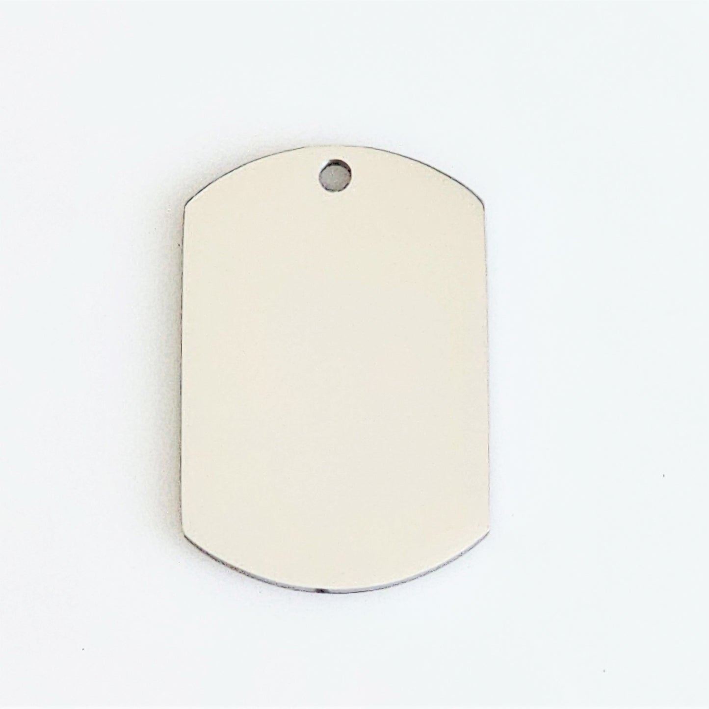 Stainless Steel - 3/4" x 1" Dog Tag