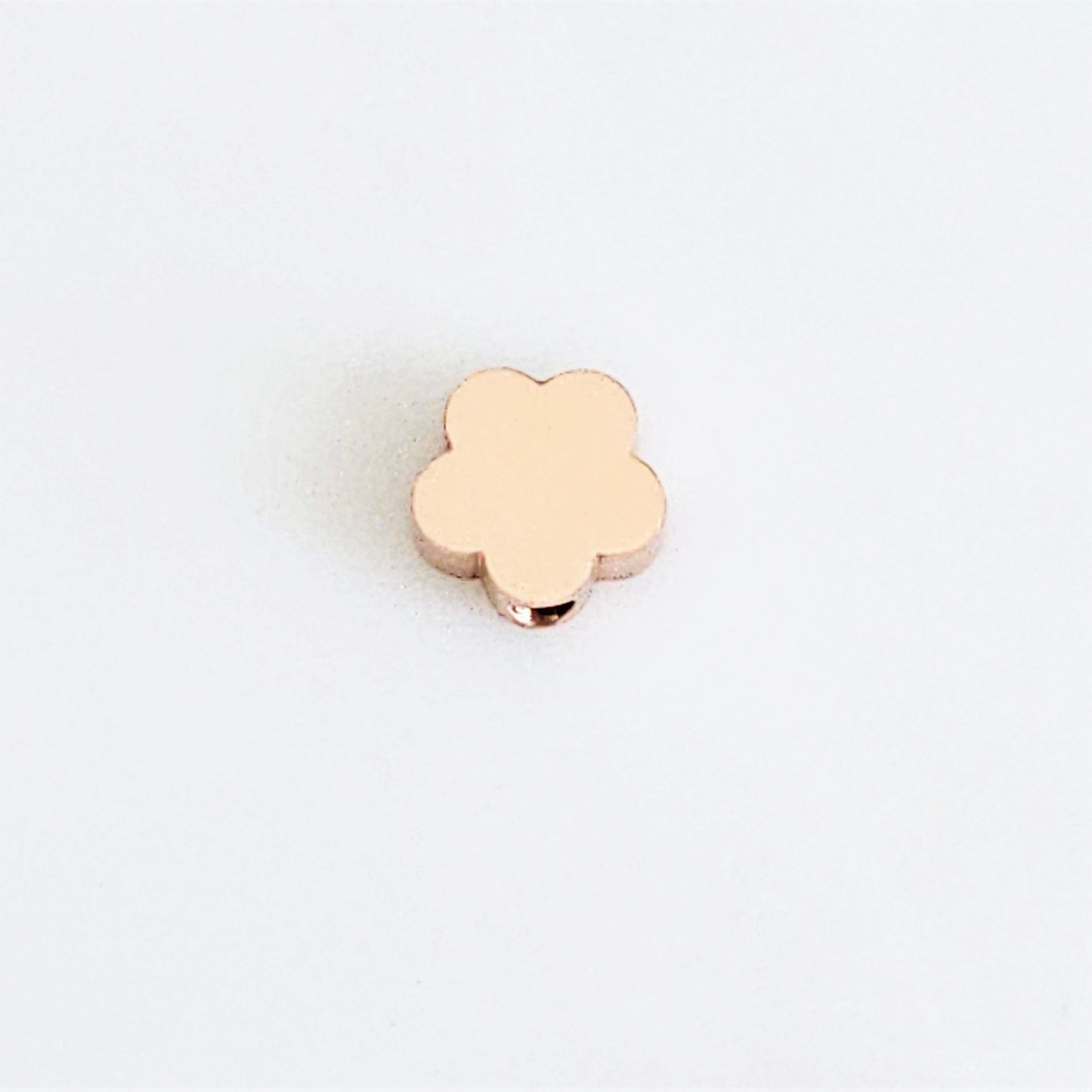 Tiny Flower Charm - Rose Gold Plated