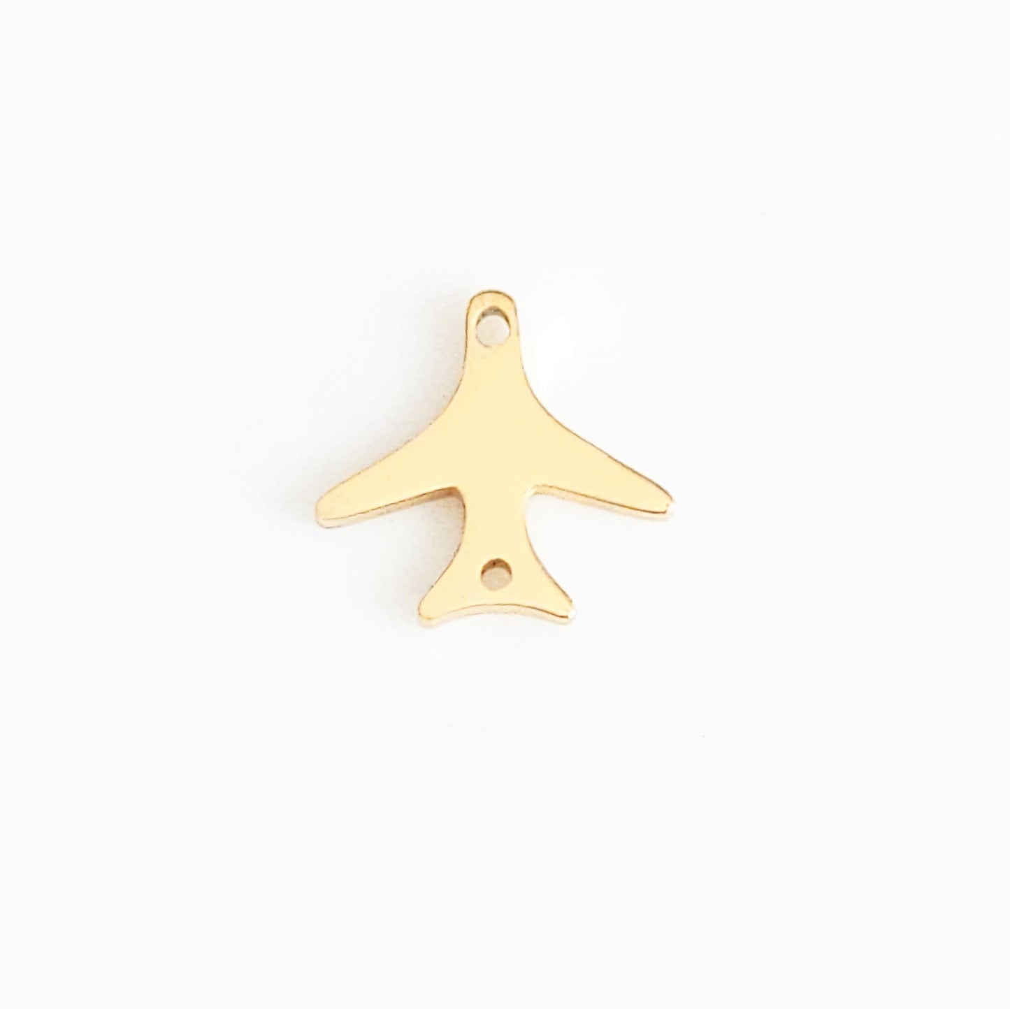 Plane Charm - Gold Plated