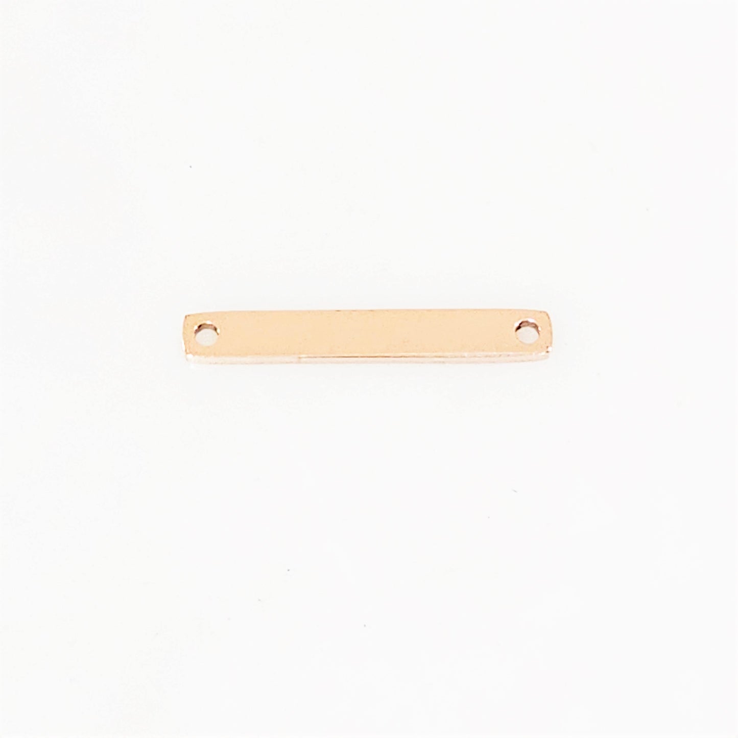 Rose Gold Plated Stainless Steel Rectangle - 3mm x 22mm
