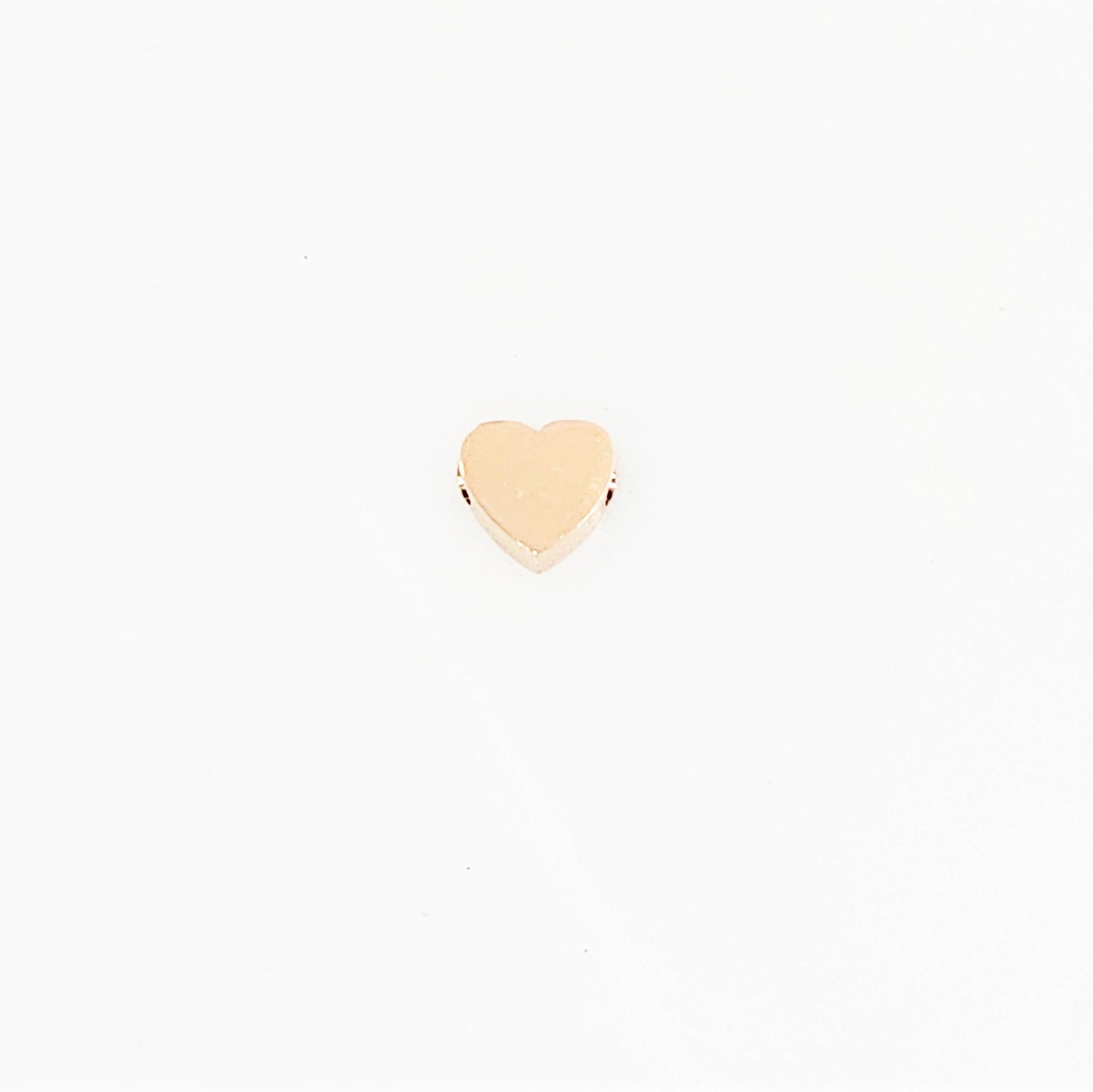 Tiny Heart Charm - Rose Gold Plated