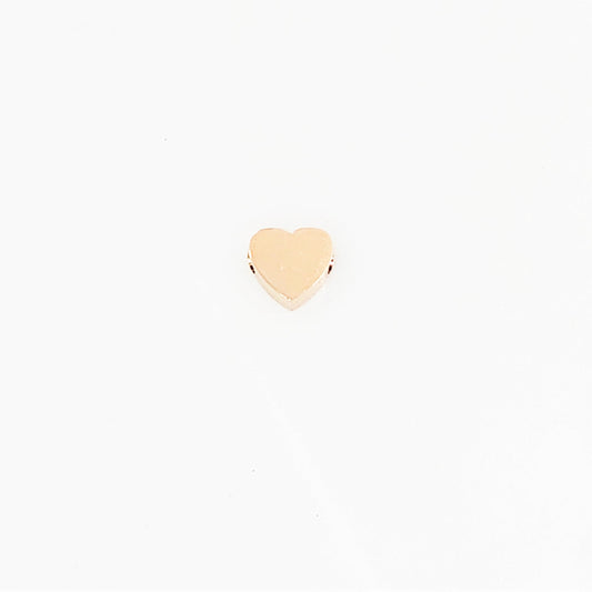 Tiny Heart Charm - Rose Gold Plated