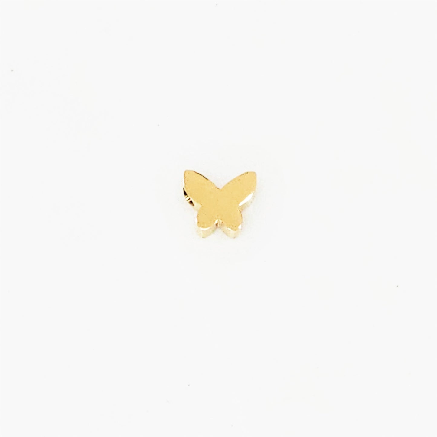 Tiny Butterfly Charm - Gold Plated - 7mmx 6mm