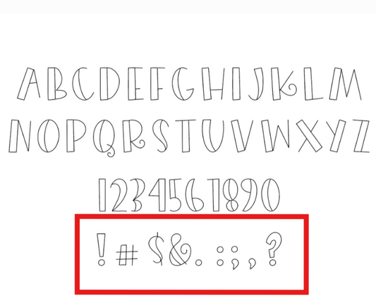 Merry Merry 3.5mm Symbols