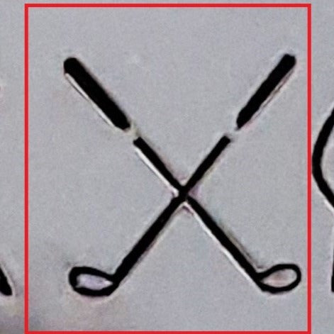 Crossed Golf Clubs