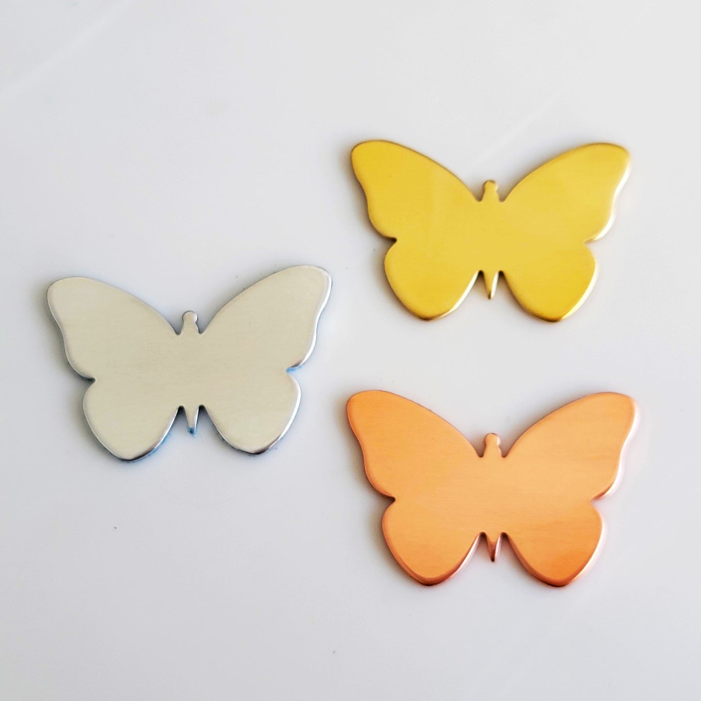 1" x 1 1/2" Butterfly - 14g BRASS
