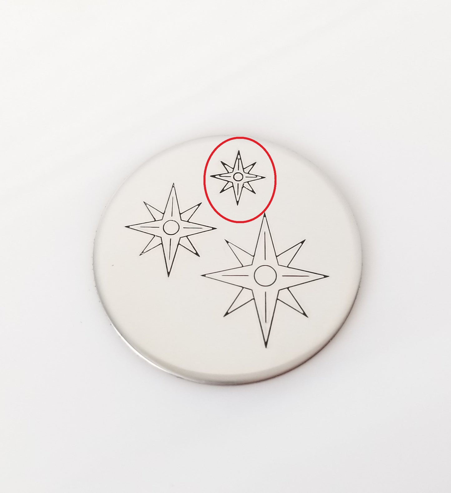 Compass without Directional Lettering
