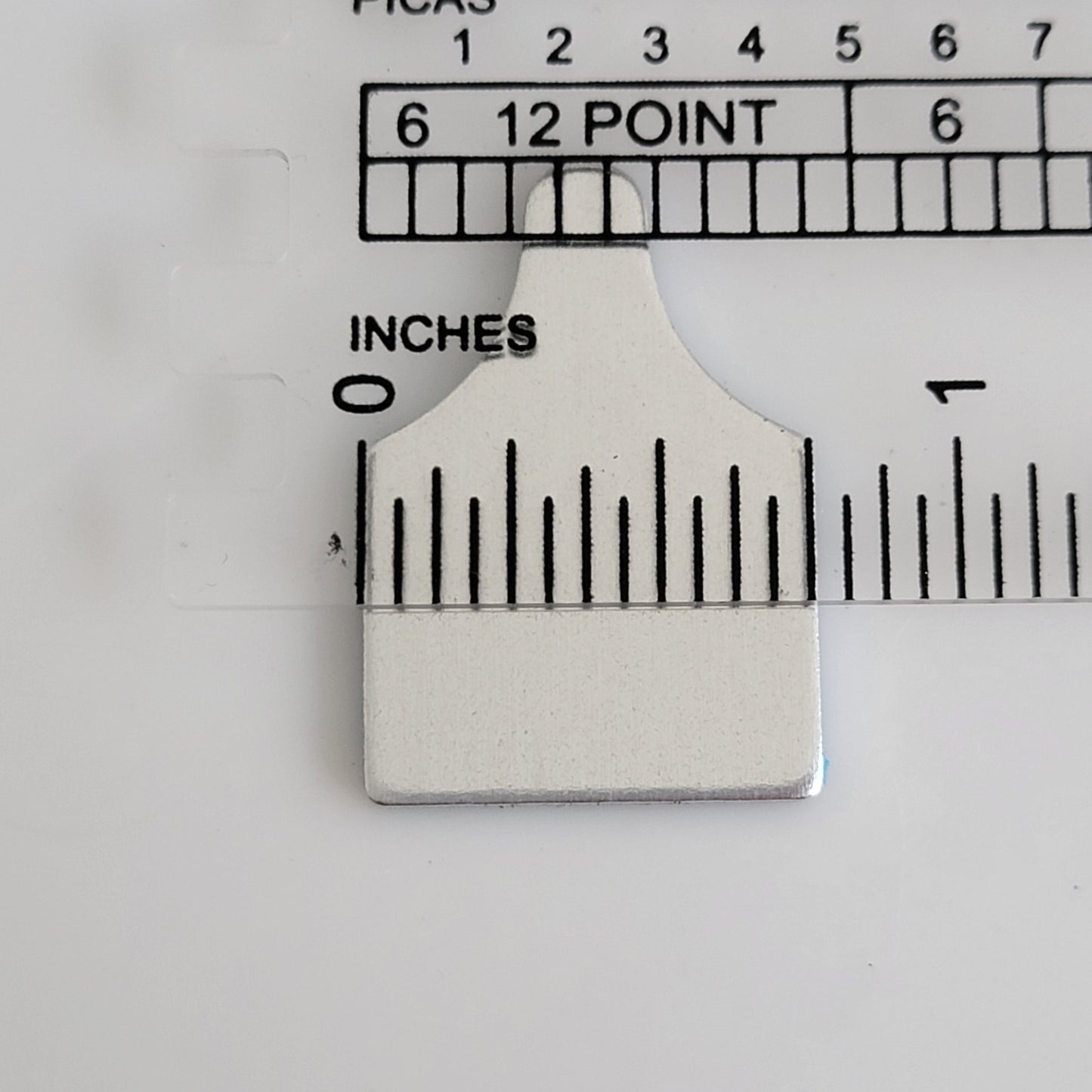 3/4" x 1 1/8" Aluminum Cow Tag - 14g