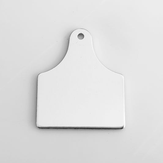 1 1/4" x 1 1/2" Aluminum Cow Tag - 14g