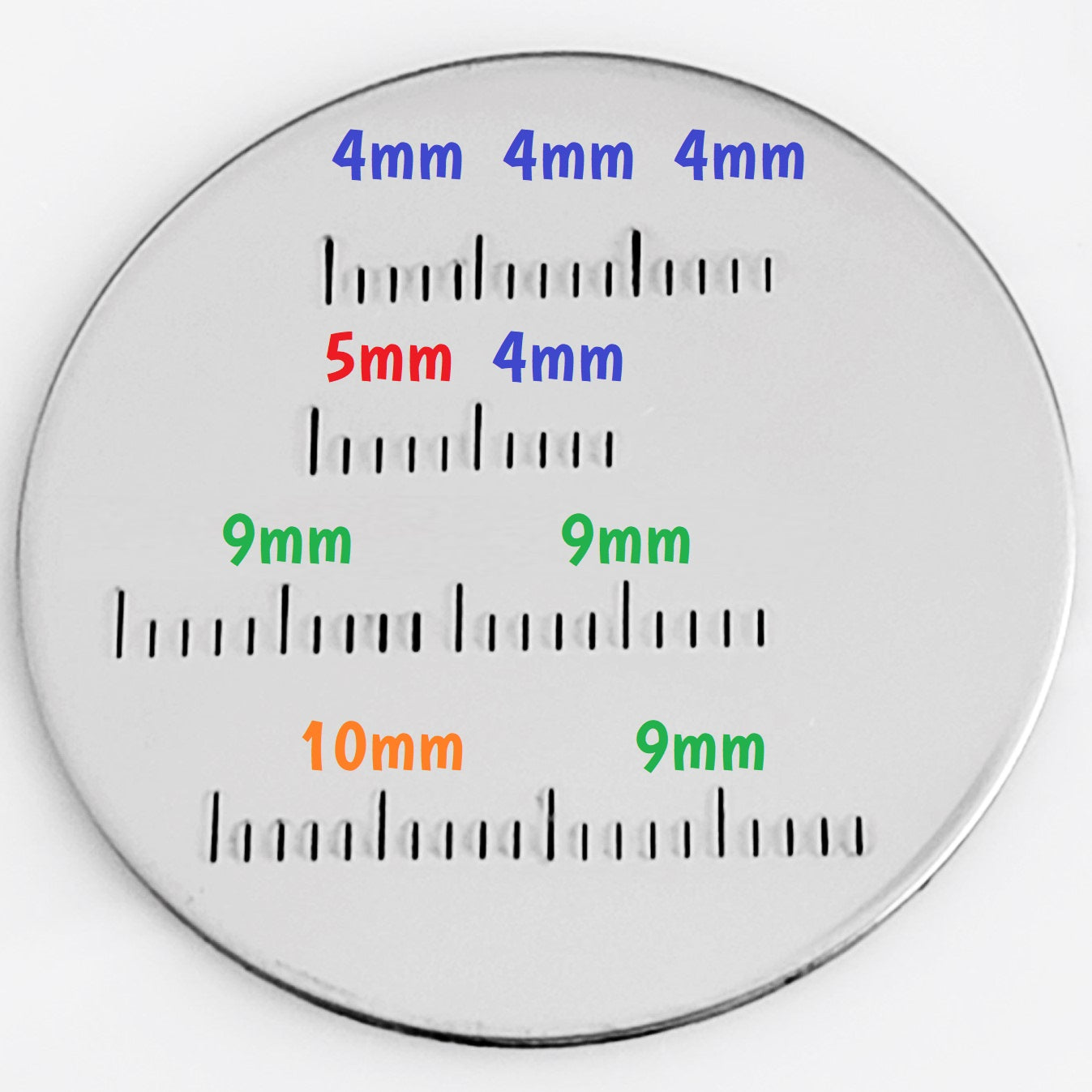 Plastic 7 inch Ruler with Millimeters and Inches mm in Metal