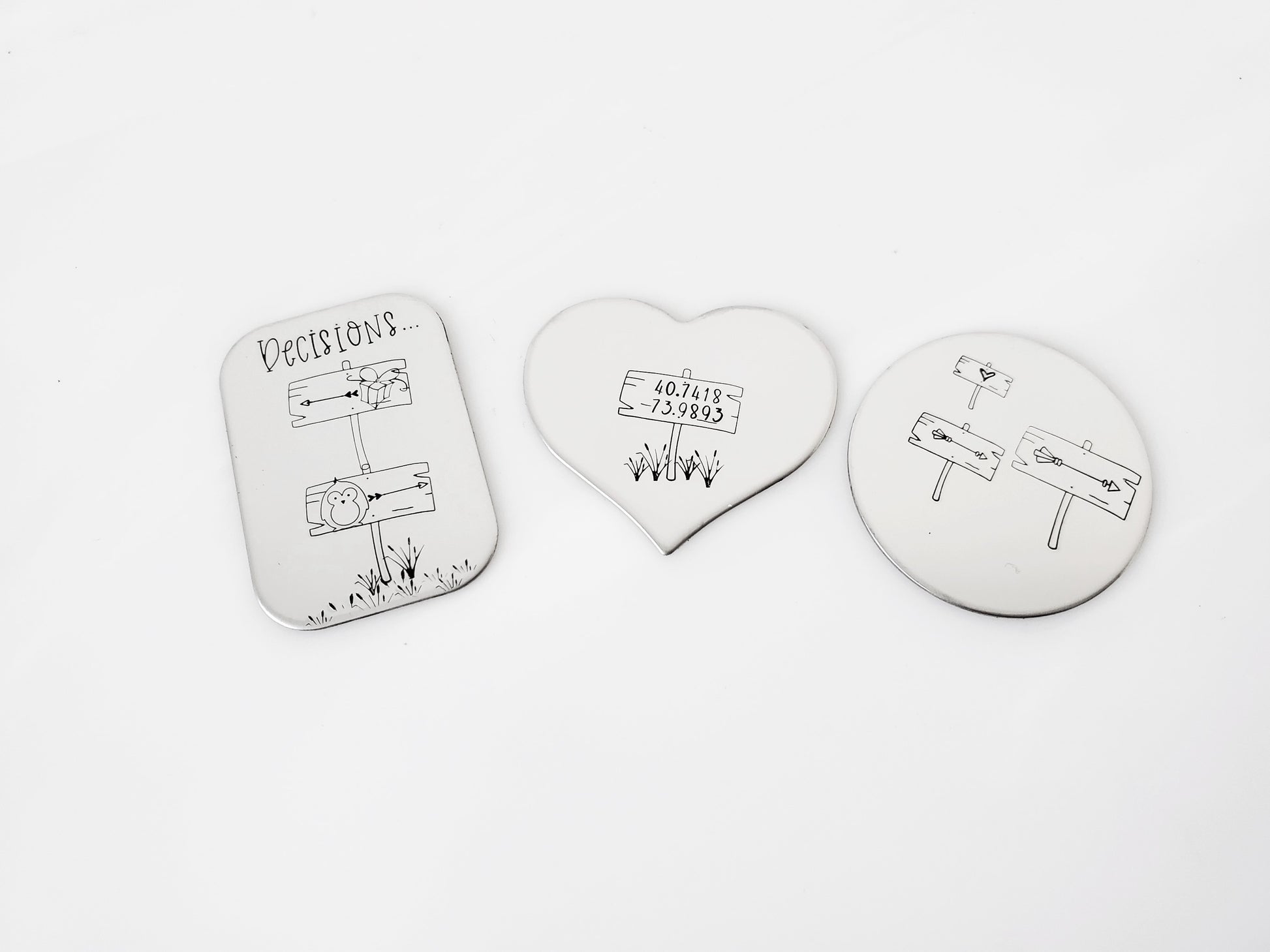 Full Heart Metal Design Stamp by Font Fixation