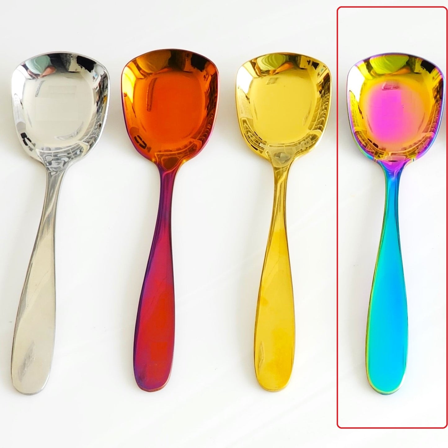 Large Round Spoons - Rainbow